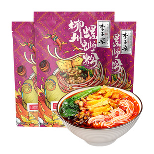 李子柒加辣加量400g*3袋螺蛳粉柳州螺狮粉广西特产螺丝粉速食粉丝