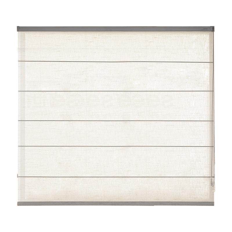 贵品亚麻中式罗马帘窗帘遮光2025新款卧室客厅餐厅书房遮阳隔断帘
