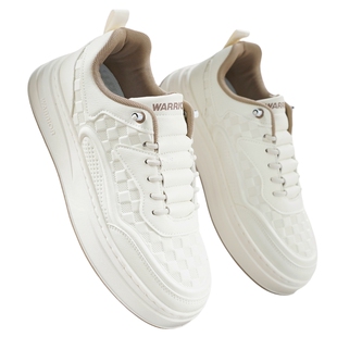 回力男鞋2025新款秋季男士皮面板鞋百搭厚底一脚蹬休闲运动鞋子男