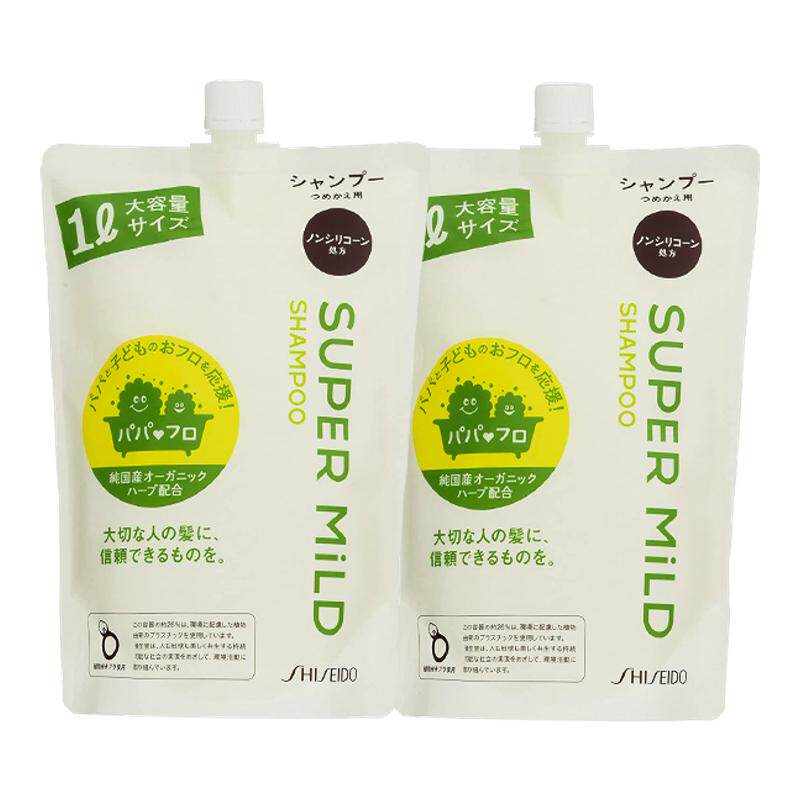 百亿补贴 日本 惠润 SUPER MILD 大容量 洗发水 替換装1L*2袋