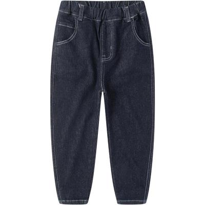 小象汉姆长裤加绒牛仔裤新款