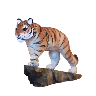 实木手工雕刻老虎上山虎下山虎动物镇宅风水摆件木雕工艺品装饰品