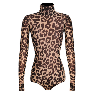 Dancebaby拉丁舞服练习服秋冬高级网纱体服半身流苏裙套装DAS813