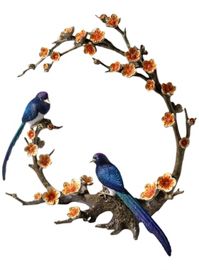 铜师傅喜上眉梢礼品摆件客厅