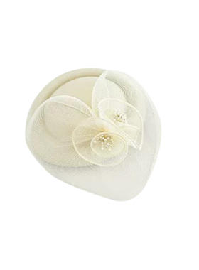法式千金风新娘网纱头饰