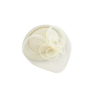 法式千金风新娘网纱头饰