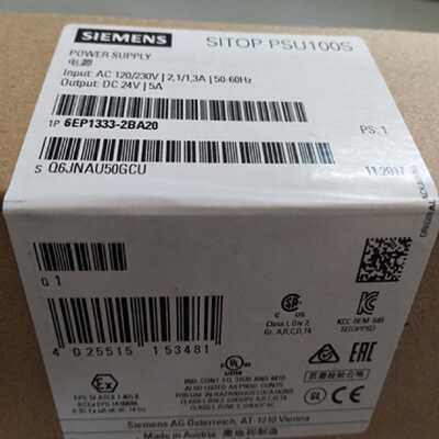 议价6EP1333-2BA20 SITOP PSU100S 24 V/5 A 调节型电源6EP13332B