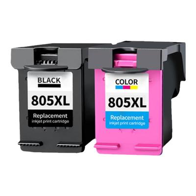 捷能适用惠普805XL墨盒HP 1212 1210 2720 2722 2723 2330 2729打印机墨盒显墨量可加墨hp805XL加大容量墨盒