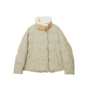 J1M5买手店 IMMI 25秋冬新品 麂皮绒双排扣高领羊羔毛羽绒夹克