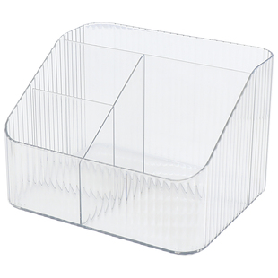 化妆品桌面收纳盒亚克力整理盒桌上首饰口红透明笔筒梳妆台置物架