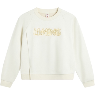 李宁中国文化系列故宫联名卫衣女士官方新款春季休闲针织运动服