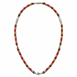 Arthur.k男女款红海竹天然红玛瑙925银原创设计文玩小众项链手串