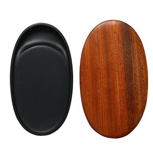 【掌中砚】歙砚月满防干带盖砚台高档书法国画专用黑龙尾墨锭磨墨新坑砚台可研墨文房四宝墨池小墨盒手工原石