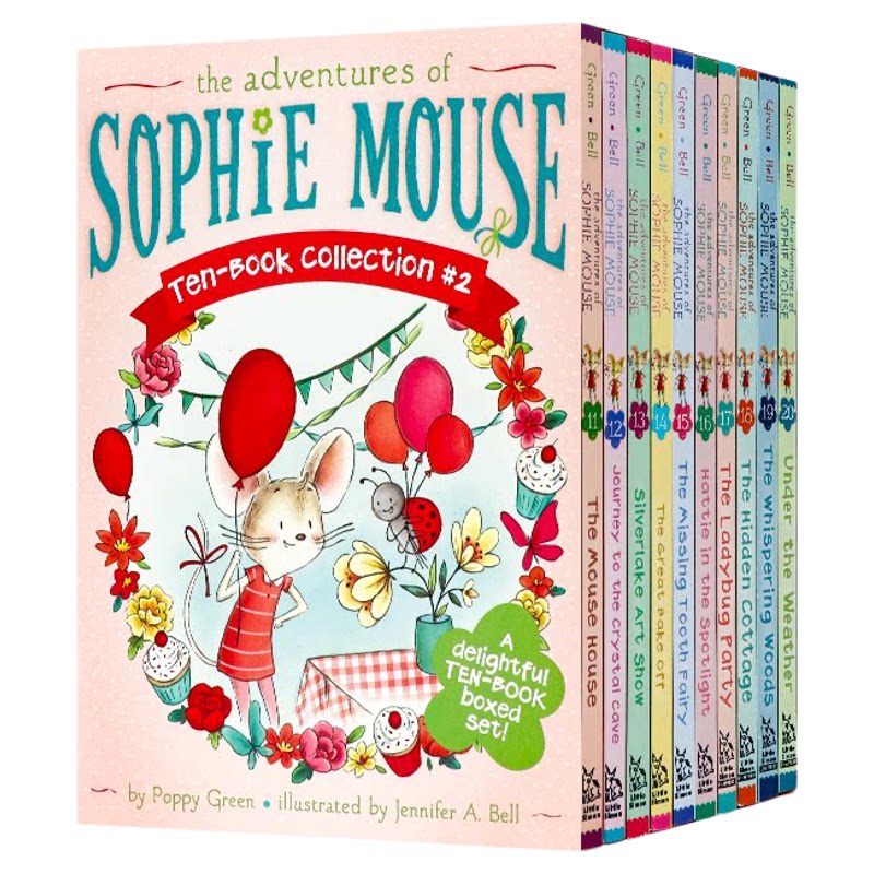老鼠苏菲历险记11-20册 英文原版小说 The Adventures of Sophie Mouse Ten-Book Collection 奇幻冒险章节桥梁书儿童课外读物平装
