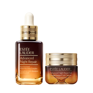 【百补】雅诗兰黛小棕瓶护肤品套装礼盒 眼霜+精华 抗皱紧致 礼物