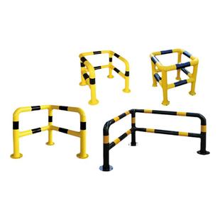 C型消防栓防撞转角水泥柱护栏钢管四方定制围栏交通防撞栏户外