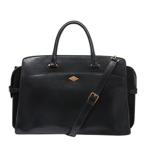 kikani 公文包女士高级感大容量通勤手提电脑包头层牛皮杀手包女