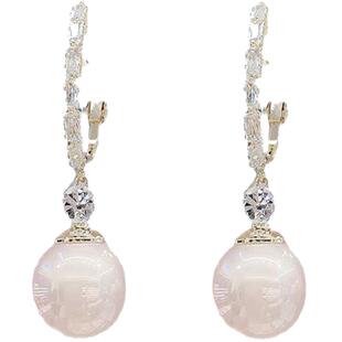 高级感韩国东大门大耳圈珍珠耳饰个性潮流简约网红2024新款潮耳坠