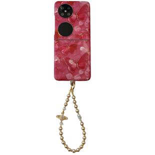 依维意 适用于OPPOFindN3Flip折叠手机壳华为PuraX奢华烫金蝴蝶小米mixflip2高级荣耀MagicVFlip新款防摔手链