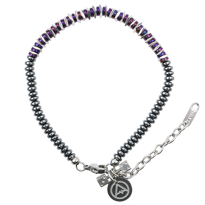 ROADLATIVE彩紫黑胆石情侣手链