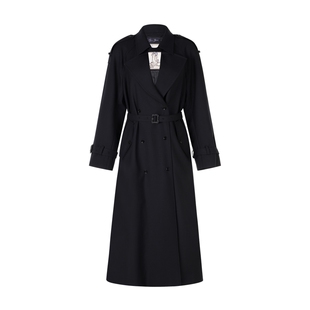 LYNEE【黑标系列】见山 羊毛风衣外套女2026新款中长款气质大衣