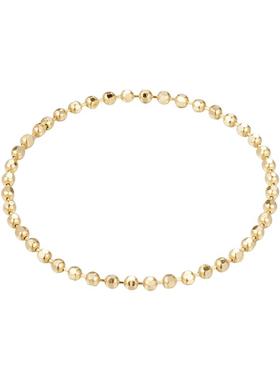 AIR-HORIZON女14K金圆珠链条戒指