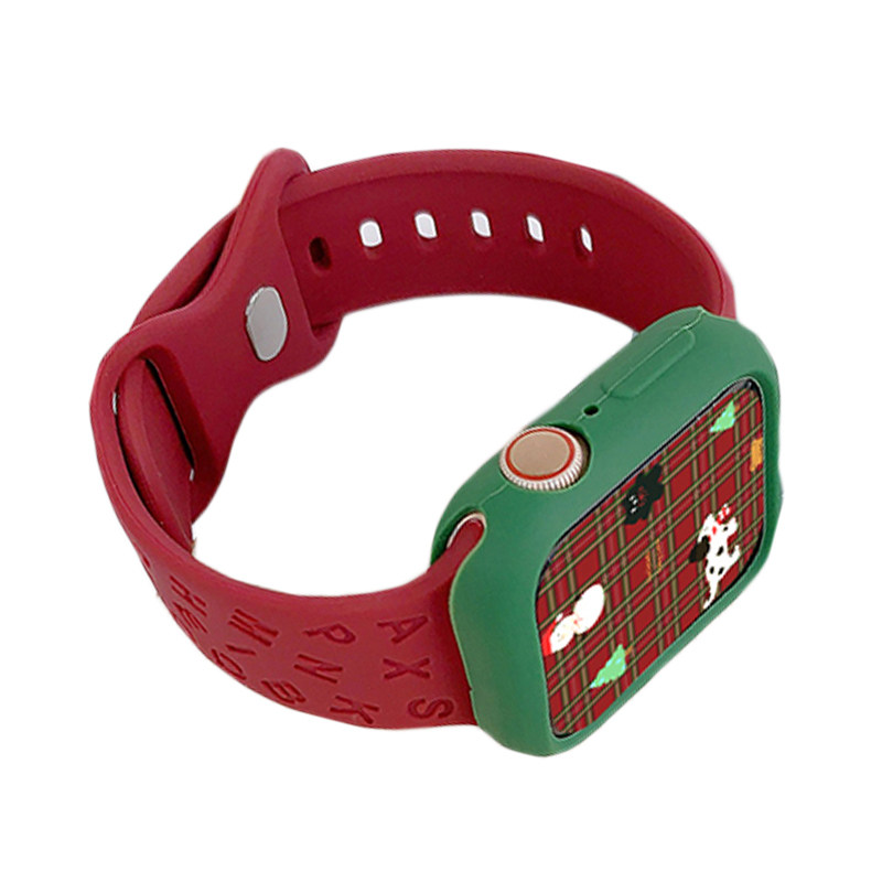 iwatch表带硅胶圣诞款
