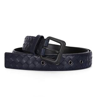 头层纯牛皮编织皮带男士牛仔裤西裤真皮腰带韩时尚针扣货号BV-058