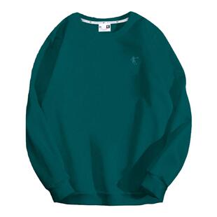 乔丹卫衣女款2026春秋季新款官方旗舰正品绿色圆领长袖休闲运动服