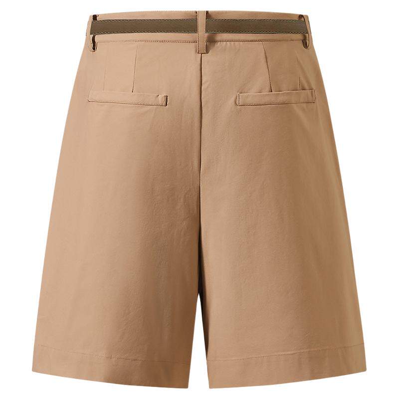 波司登斜纹宽松品质通勤短裤女