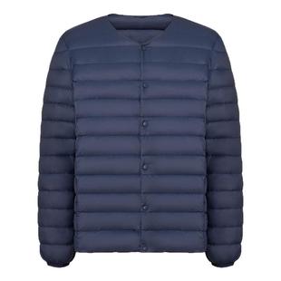 鸭鸭轻薄羽绒服男士短款2024新款圆领背心内外穿百搭内胆外套清仓