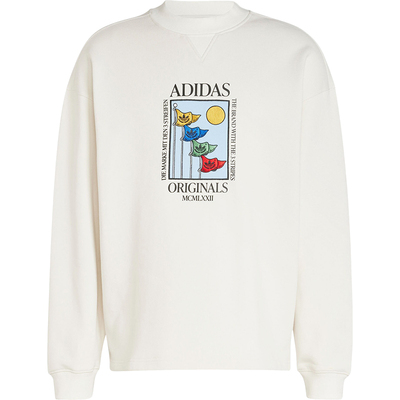 Adidas/阿迪达斯正品三叶草男士圆领图案简约运动卫衣IX6745