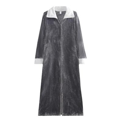 法兰绒秋冬甜美拉链保暖新品