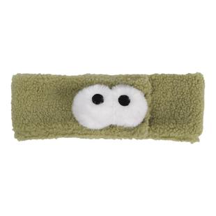 馨帮帮杂货铺宽边布面贴束发带可调节魔术贴小眼睛绒毛洗脸发带女