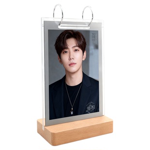 实木8寸翻页相册摆台亚克力照片展示框创意A4定制透明相框6寸相册