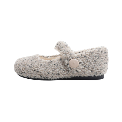 现货！！【免费试穿】牛皮毛毛鞋