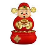 财神爷摆件太阳能摇头汽车办公室家用礼物车载解压招财2026年新款