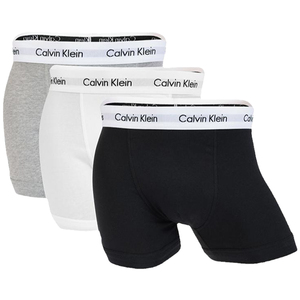 [保税仓]3条装Calvin Klein/凯文克莱男士舒适纯棉平角裤四角内裤