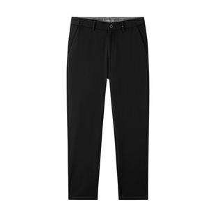 拇指白小T加厚暖绒绒休闲裤男士长裤弹力宽松直筒裤冬季商务西裤