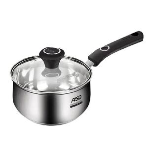 爱仕达奶锅304不锈钢家用奶锅婴儿宝宝辅食锅燃气灶电磁炉适用