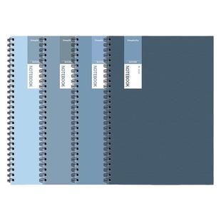 大本A4线圈本笔记本记事本工作大号加厚笔记本子厚本子初中生专用简约大学生考研文具办公用品A5批发B5日记本