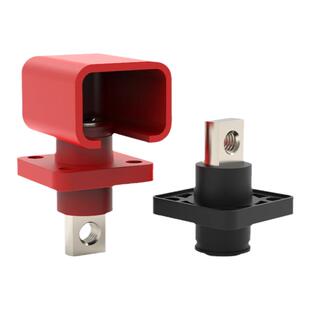 储能接线柱穿墙式接线端子120A电流汽车接线柱纯铜连接器贯穿式