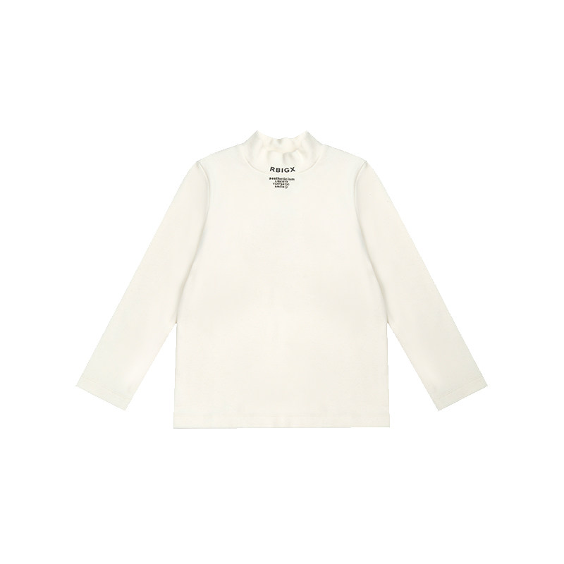 RBIGX瑞比克童装2025秋冬新款保暖套头打底衫男女童德绒长袖T恤