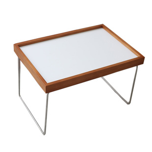 北欧ins沙发边几中古包豪斯不锈钢床上极简小桌子飘窗矮桌小茶几