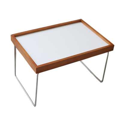 北欧ins沙发边几中古包豪斯不锈钢床上极简小桌子飘窗矮桌小茶几