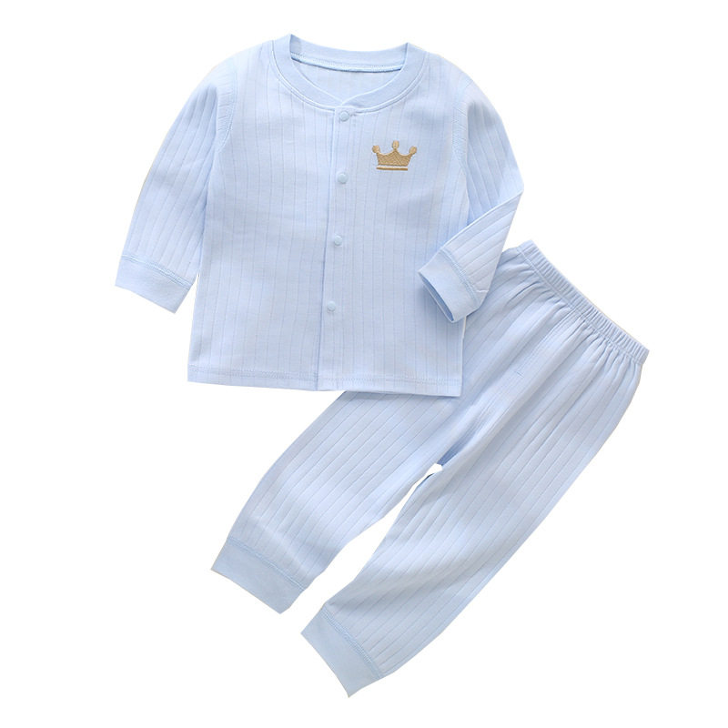 婴幼儿衣服纯棉四季分体内衣套装