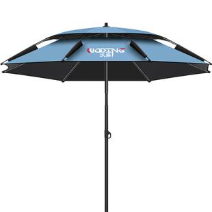 沃鼎钓鱼伞2025新款户外专用钓鱼遮阳伞加厚防晒防暴雨拐杖大钓伞