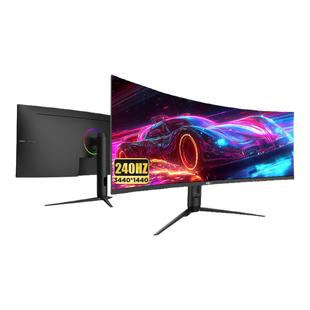 HKC显示器34英寸准4K高清240HZ电竞21:9超宽带鱼电脑屏幕CG345UK
