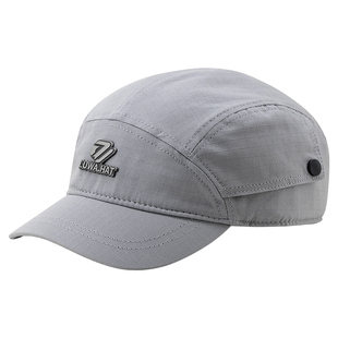 路瓦男士帽子春秋季新款短帽檐棒球帽中老年户外透气显脸小遮阳帽