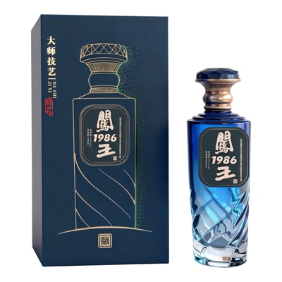 安徽闯王1986高档盒装浓香型纯粮酿造白酒42度500ml×6瓶整箱